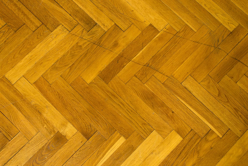Parquet posé en chevrons